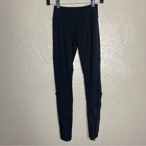 Lululemon‎ Wunder under ruffle leggings black